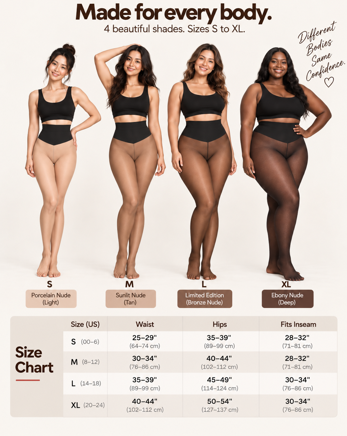Lightskin Fleece Lined Tights for Women